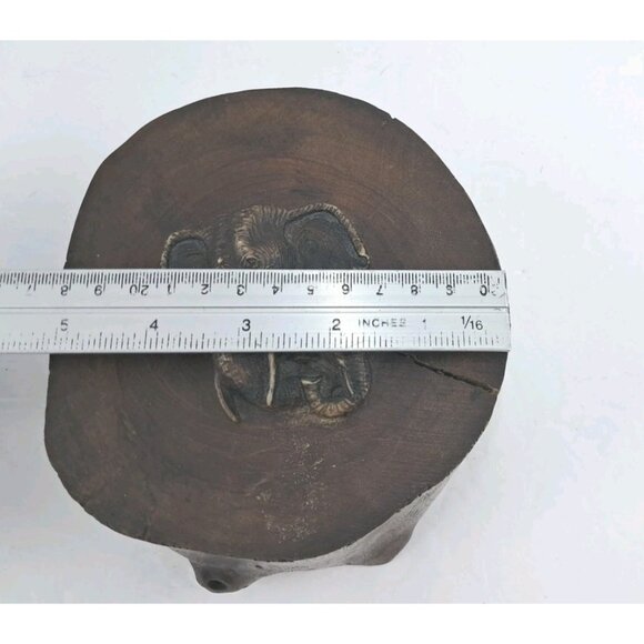 Elephant Dresser Box Wooden Hand Carved Slide Box Mother and Baby Giftware Decor - Picture 11 of 12